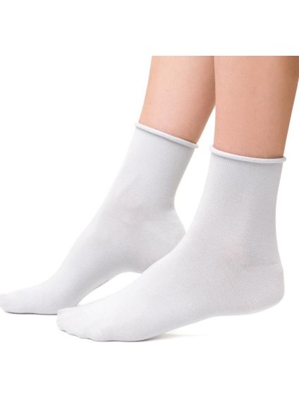 Světle šedé dámské bambusové ponožky Art.125