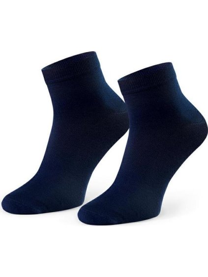 Tmavě modré pánské bambusové ponožky Art.028