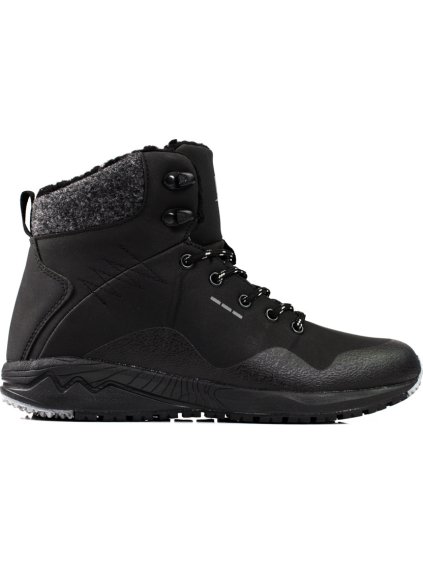 Černé vysoké trekové boty