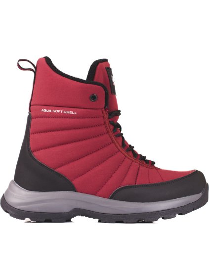 Vínové dámské trekingové voděodolné boty