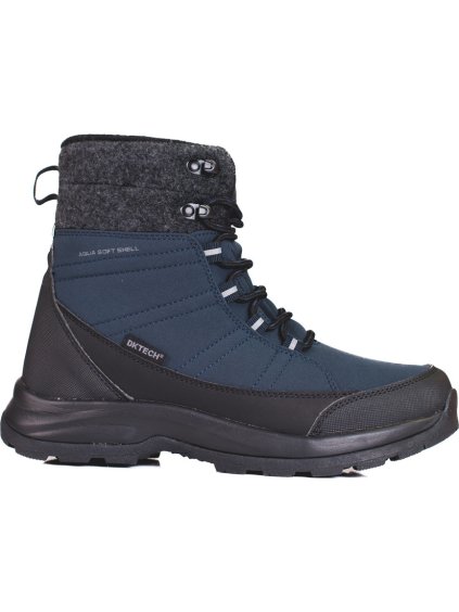 Tmavěmodré dámské sněhule na šněrování