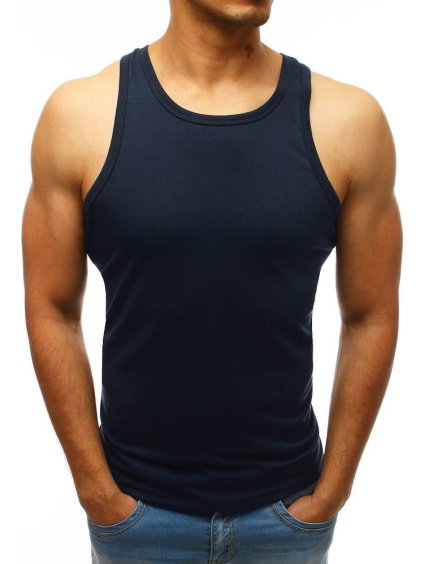 Tmavě modré pánské tílko