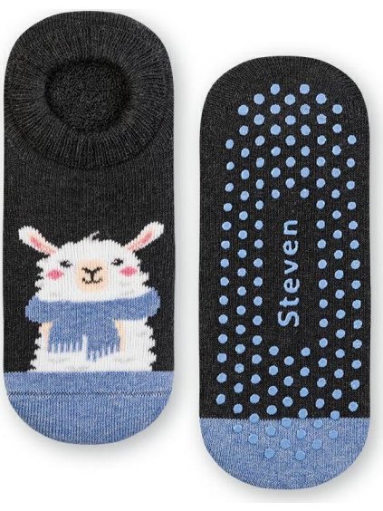 Grafitové nízké ponožky pro děti Art.134