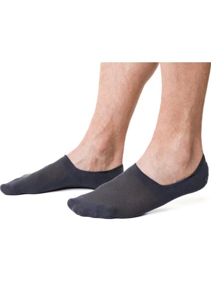 Grafitové nízké unisex ponožky Art.061