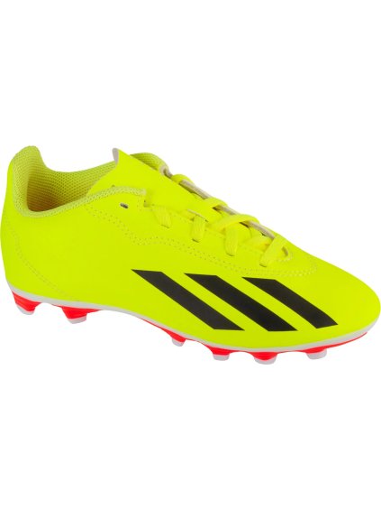 Limetkové chlapecké kopačky Adidas X Crazyfast Club FXG