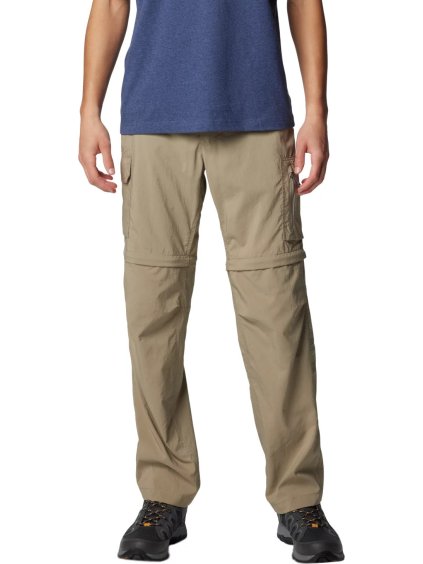 Béžové pánské turistické kalhoty/šortky Columbia Silver Ridge Utility Convertible Pant (Velikost 32)