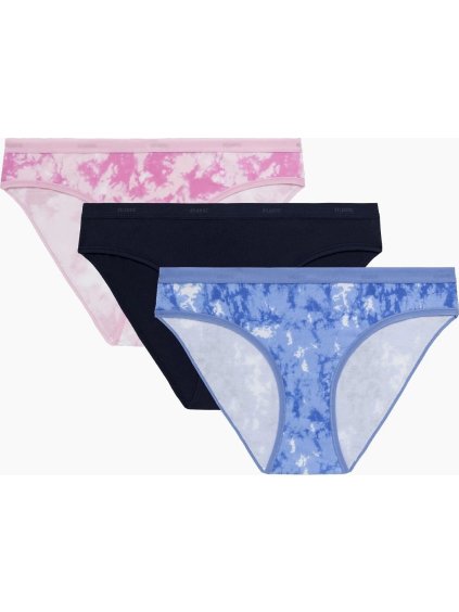 Batikovaná sada 3 bavlněných kalhotek Atlantic