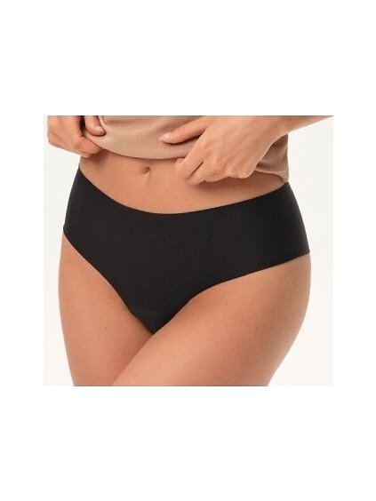 Sada 2 bezešvých kalhotek Henderson Ladies Feliz (Velikost 2XL, Barva černo-béžová)
