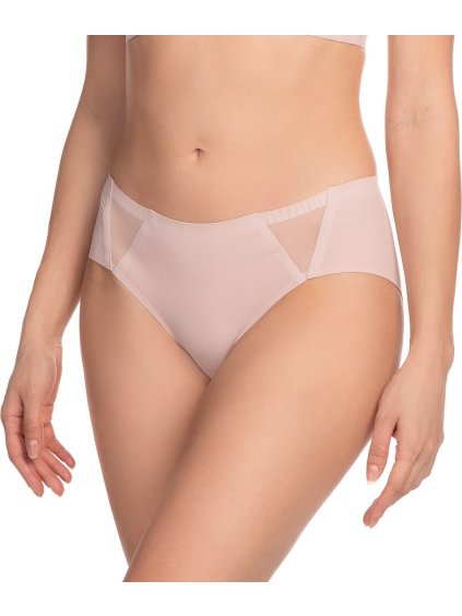 Pudrové bezešvé kalhotky Lama Laser Cut 5022 Plus (Velikost 2XL, Barva pudrová)