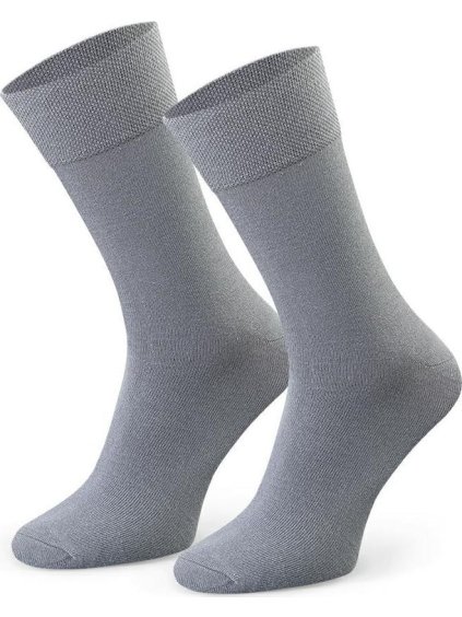 Šedé pánské bambusové ponožky Art. 086
