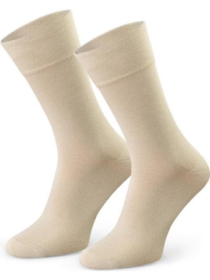 Béžové pánské bambusové ponožky Art. 086