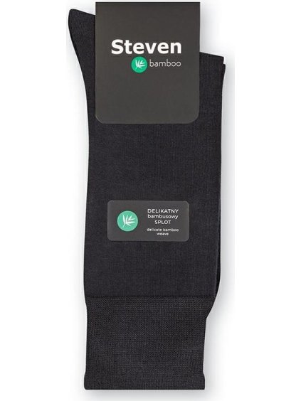 Grafitové pánské bambusové ponožky Art.031
