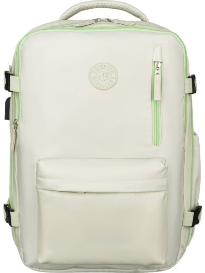 Peterson světle zelený cestovní batoh s USB portem