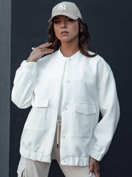 Smetanová volná přechodová bunda QUESI