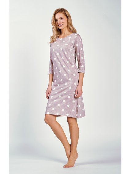 Fialová košile s puntíky a dlouhým rukávem Taro Dolly