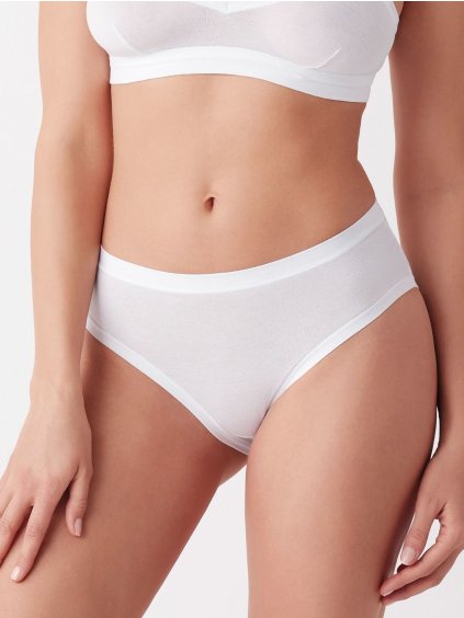 Sada 2 basic kalhotek Cotonella Midi (Velikost XL, Barva béžová)