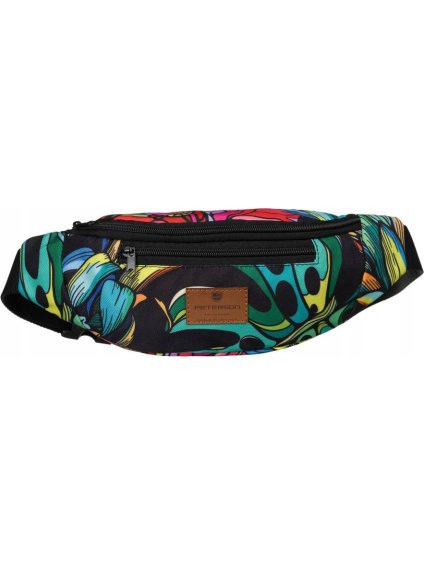 Peterson Prostorná polyesterová ledvinka - barevný vzor