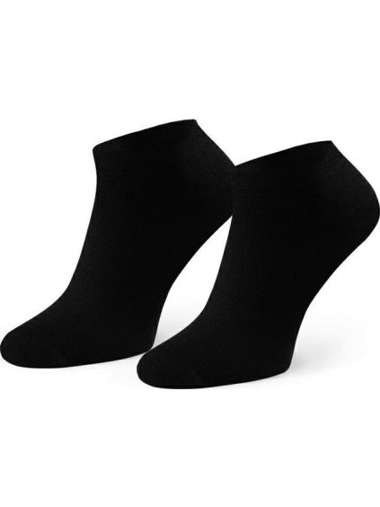 Černé pánské kotníkové bambusové ponožky Art. 094