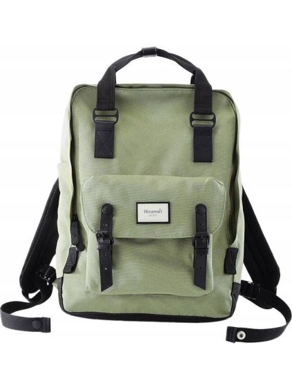 Khaki prostorný sportovní batoh s přihrádkou pro notebook - Himawari