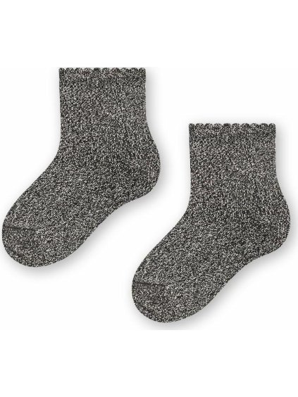 Šedé melanž bambusové ponožky pro miminka Art.145