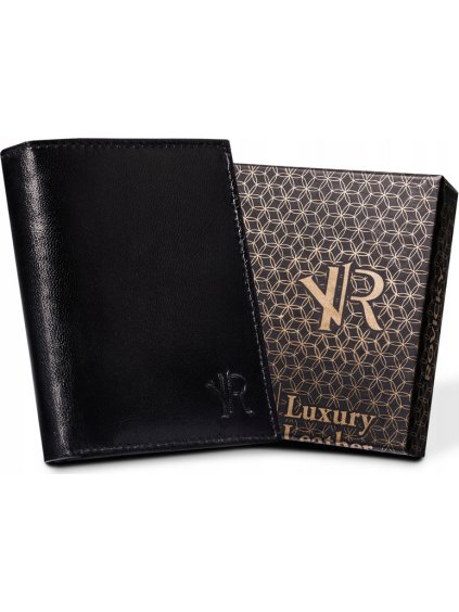 Rovicky Černá pánská kožená peněženka L158