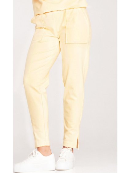 Žluté bavlněné tepláky