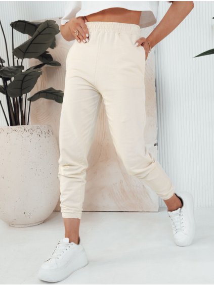 Krémové dámské tepláky SWAN