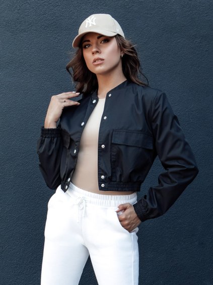 Černá dámská přechodová bunda KADYS