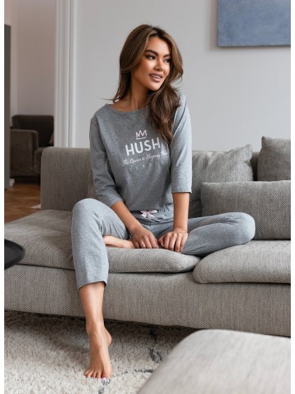 Šedé dámské pyžamo Sensis Hush (Velikost M)