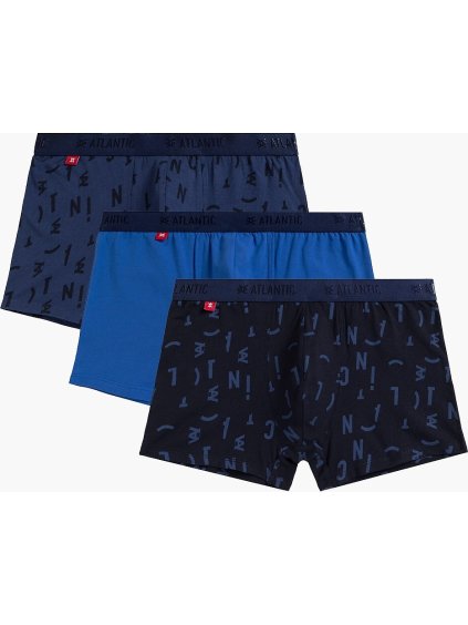 Boxerky Atlantic Chromatic - trojbalení