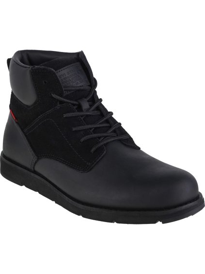 Černá kožená kotníková obuv Levi's Jax Plus (Velikost 41)