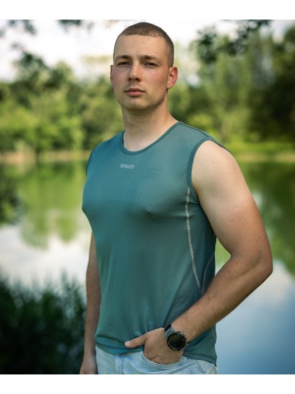 Zelené pánské tričko QUADRE SCAMPOLO