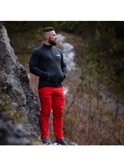 Červené pánské funkční tepláky (Velikost M)