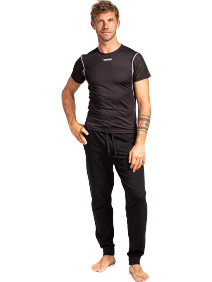 Pánské černé funkční tepláky