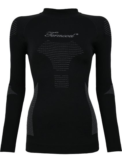 Černé dámské termo tričko s dlouhým rukávem