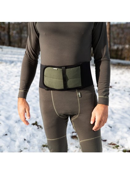 Khaki ledvinový pás (Velikost L/XL)