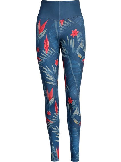 Dámské  legíny s potiskem květin