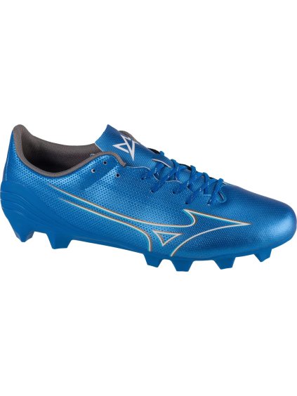 Modré pánské kopačky Mizuno Alpha Select FG