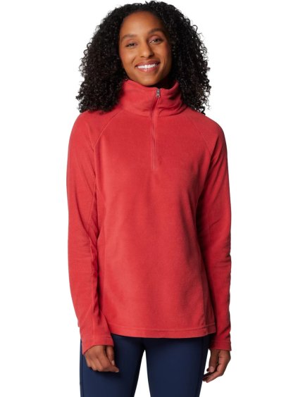 Červená dámská fleecová mikina Columbia Glacial IV Half Zip Fleece