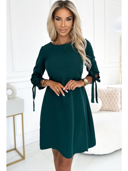 Elegantní tmavě zelené šaty SOFIA