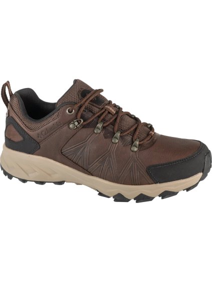 Tmavě hnědé kožené pánské turistické boty Columbia Peakfreak II Outdry Leather