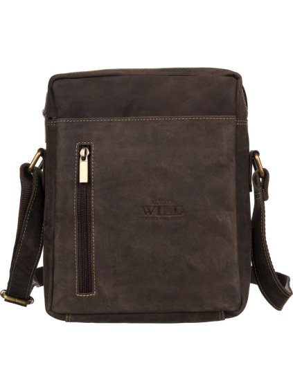 Always Wild Pánská kožená messenger taška s kapsami
