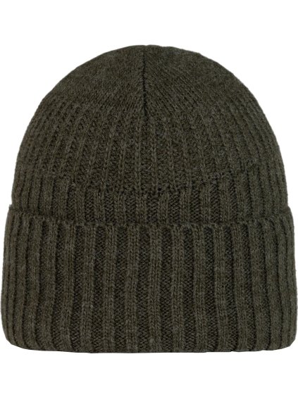 Khaki turistická čepice Buff Renso Knitted Fleece Hat Beanie