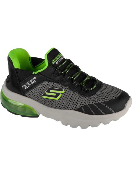 Černé chlapecké tenisky Skechers Slip-Ins: Razor Air - Hyper-Brisk (Velikost 27)