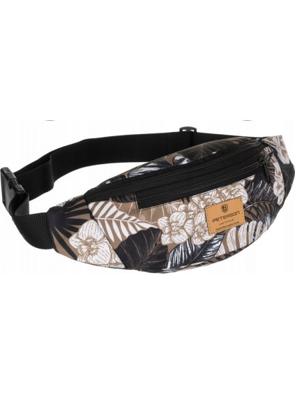 Peterson Černo-barevná dámská vzorovaná ledvinka