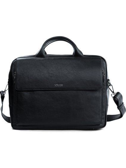 Kožená černá taška na notebook