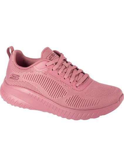 Růžové dámské tenisky Skechers Bobs Squad Chaos - Face Off (Velikost 35,5)