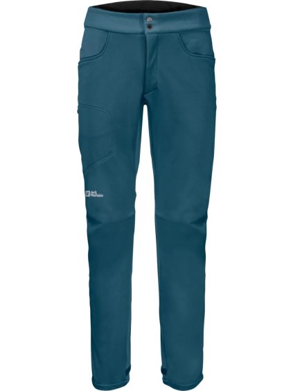Tmavě modré pánské turistické kalhoty Jack Wolfskin Morobbia Pants M (Velikost 46)
