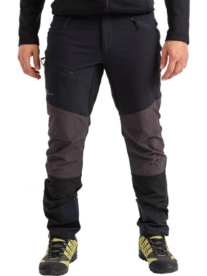 Černé pánské softshellové turistické kalhoty Jack Wolfskin Salmaster Pants M (Velikost 46)