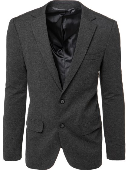 Tmavě šedé pánské sako